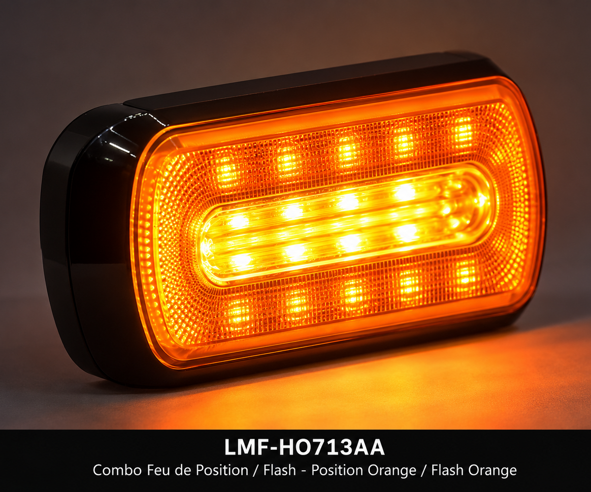 Feu LED combiné de position et flash 27W R65 - Lumiflash