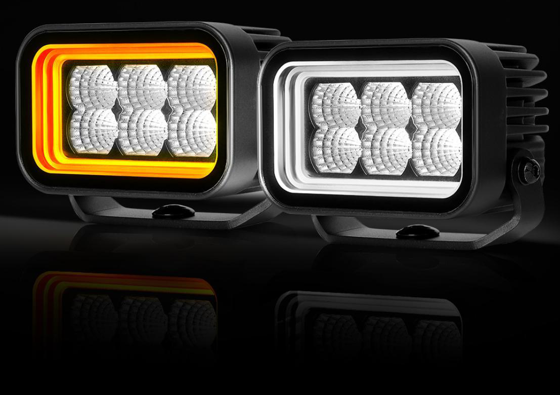 Feu de travail LED Halox 30W à 60W avec feu de position - Lumidrive