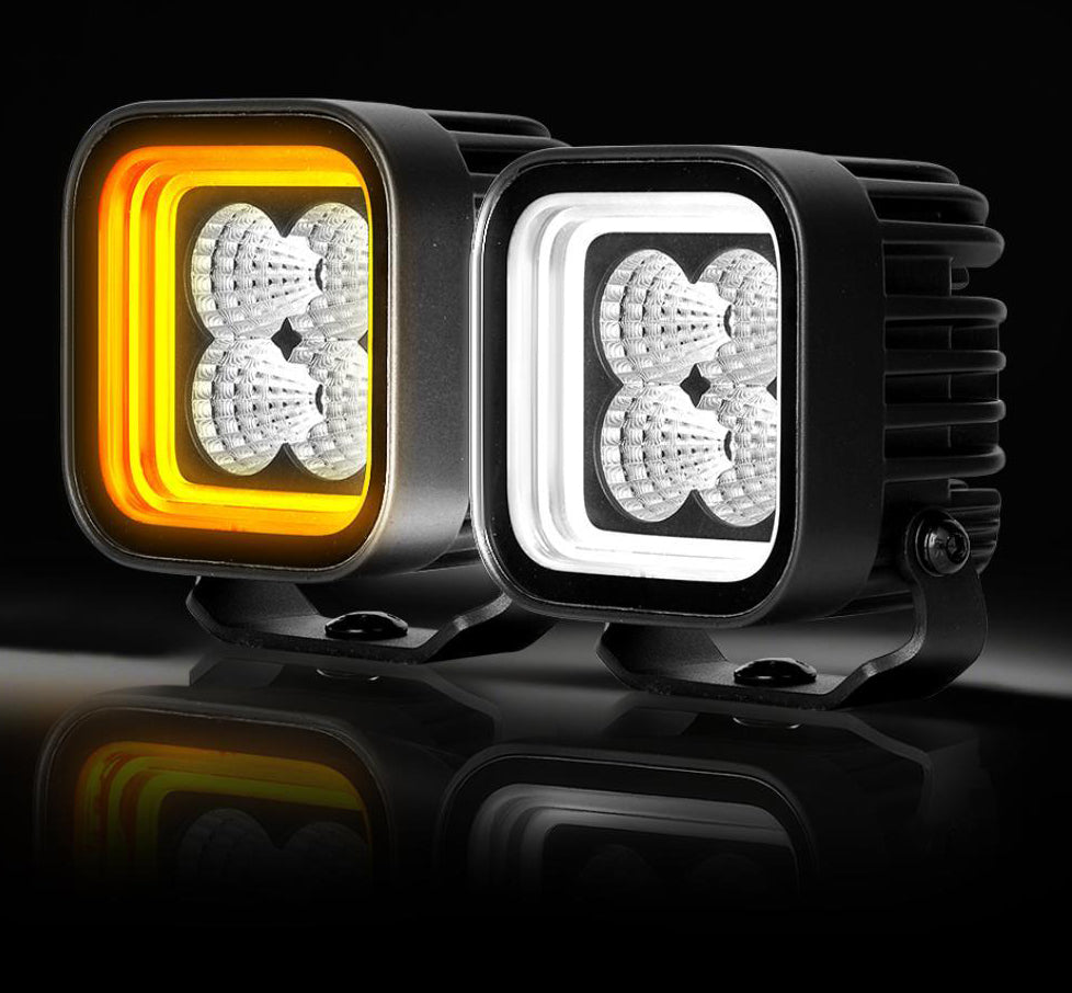 Feu de travail LED Halox 30W à 60W avec feu de position - Lumidrive