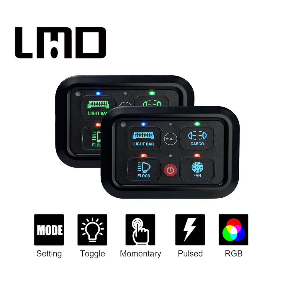 Elektrische bedieningsunit Switch Panel met 4 Bluetooth-knoppen - Lumidrive