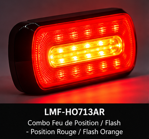 Feu LED combiné de position et flash 27W R65 - Lumiflash