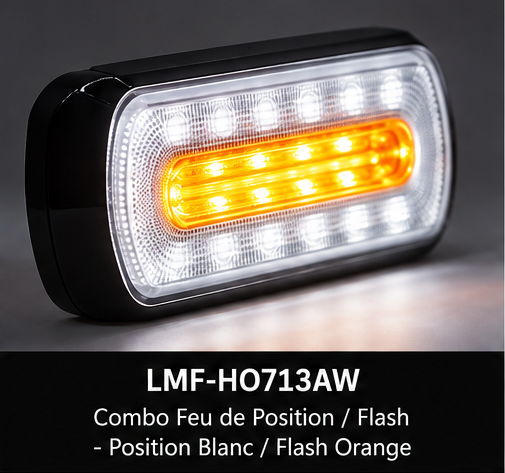 Feu LED combiné de position et flash 27W R65 - Lumiflash
