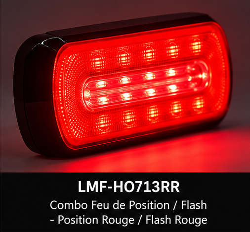 Feu LED combiné de position et flash 27W R65 - Lumiflash