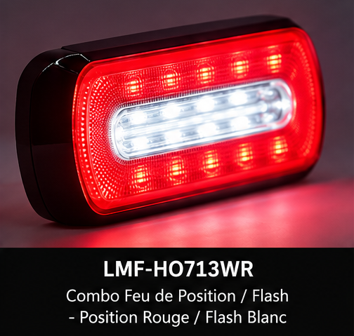 Feu LED combiné de position et flash 27W R65 - Lumiflash