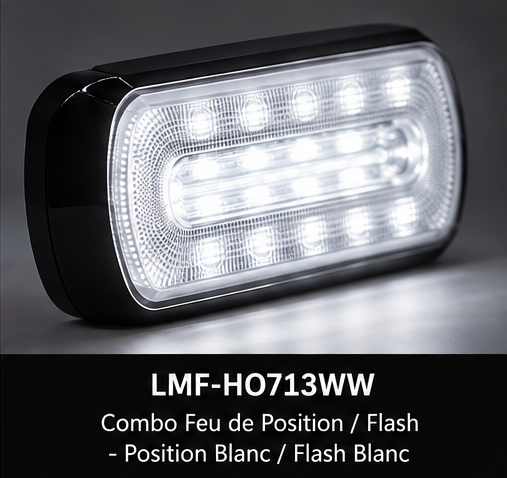 Feu LED combiné de position et flash 27W R65 - Lumiflash