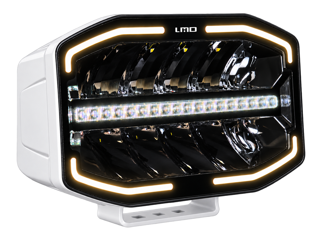Feu de position blanc et orange Lumidrive Night Seeker S1 Boitier Blanc