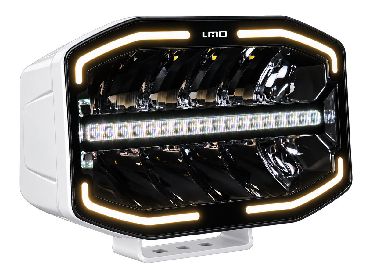 Feu de position blanc et orange Lumidrive Night Seeker S1 Boitier Blanc