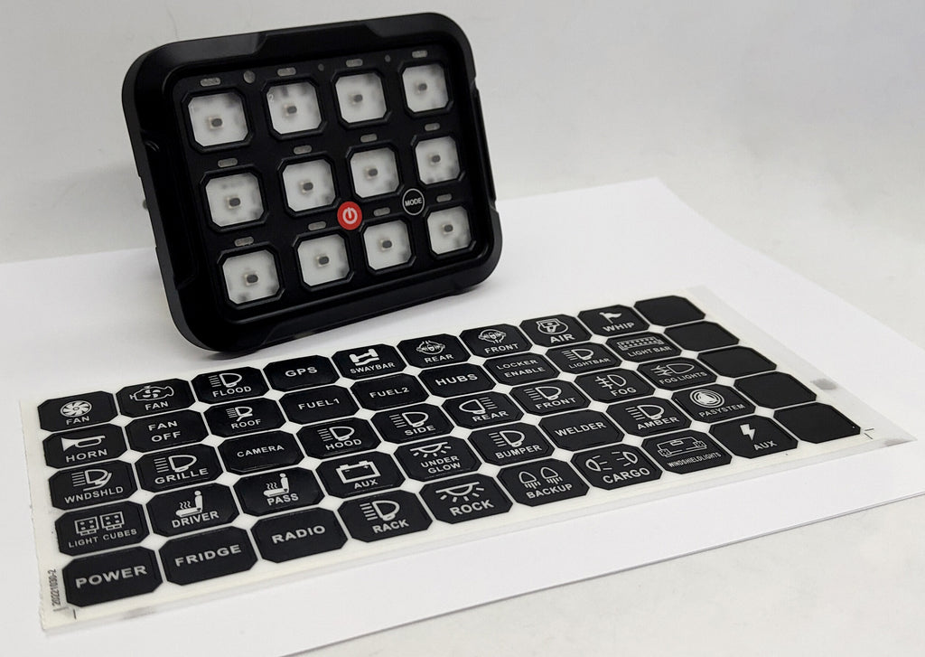 Boîtier de commande électrique Switch Panel 12 boutons Bluetooth - Lumidrive