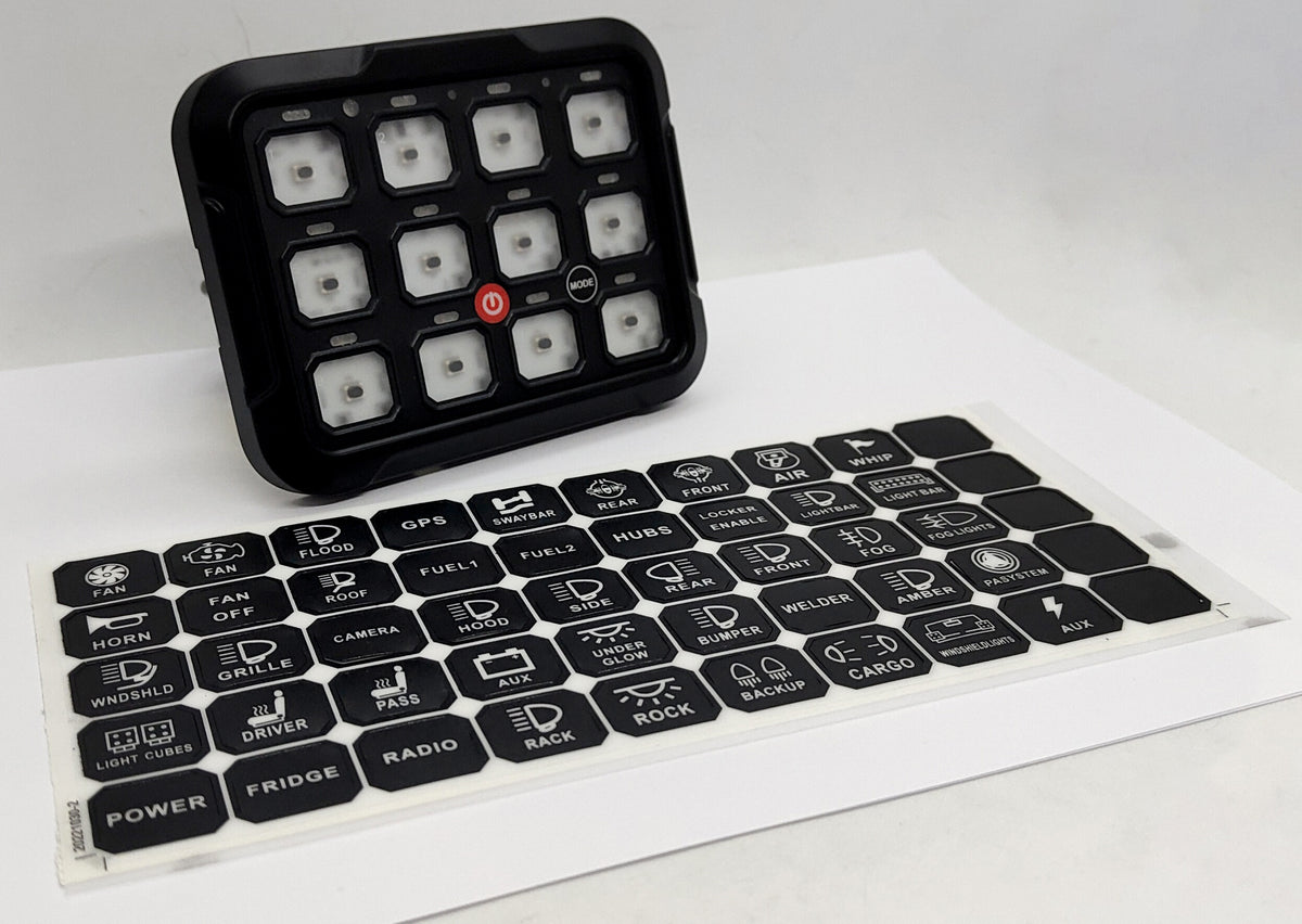 Boîtier de commande électrique Switch Panel 12 boutons Bluetooth - Lumidrive