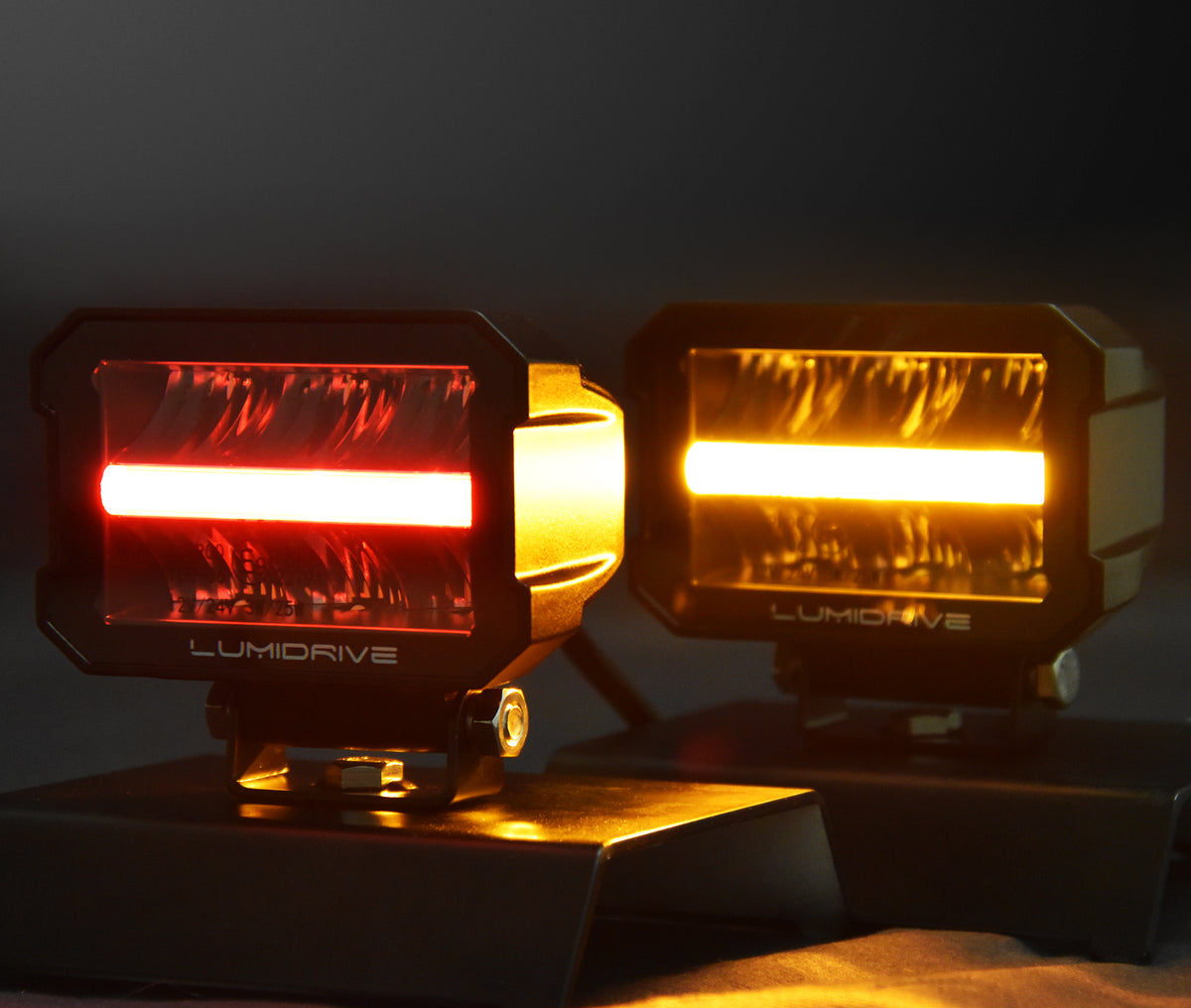 Lumidrive Proxidrive avec feu de position rouge et orange