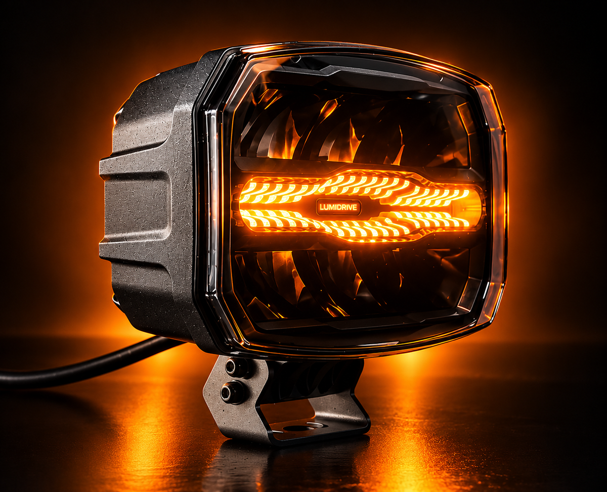 Lumidrive Rayzor Square avec feu de position dynamique orange