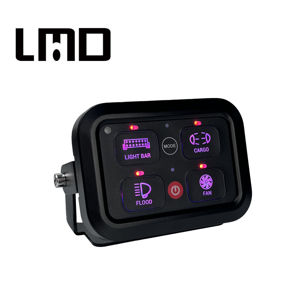 Boîtier de commande Lumidrive Switch Panel 4 boutons voilet