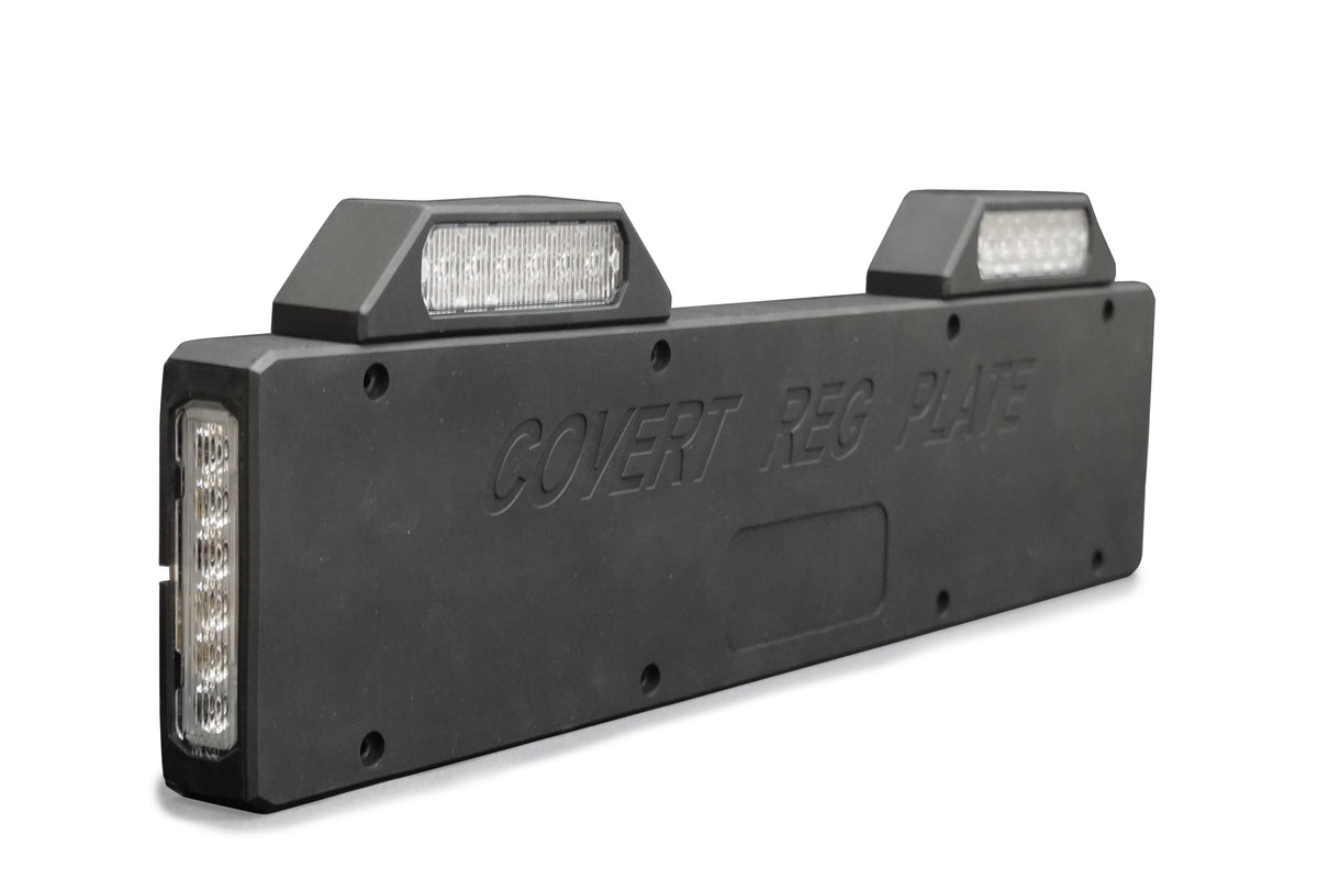 Support de plaque flexible Lumiflash avec 4 feux LED flash à 90 degrés