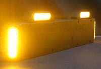 Support de plaque Lumiflash avec 4 feux LED flash orange