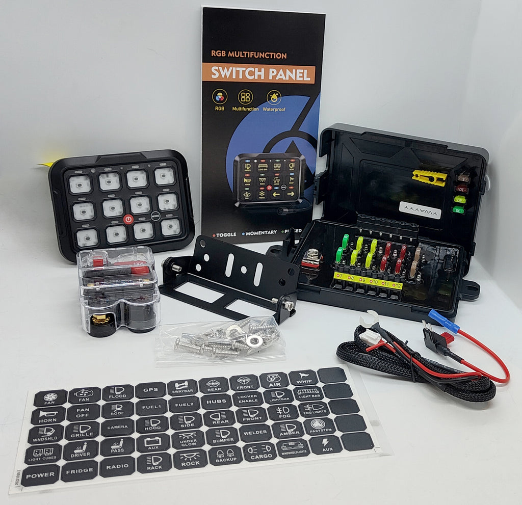 Kit de commande électrique Lumidrive 12 boutons avec boîtier et câblage
