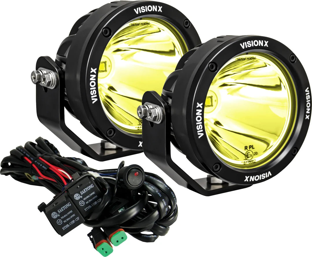 Paire de longues portées Vision X CG2 4,7 pouces Jaune sélectif