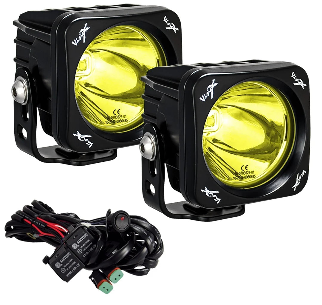 Paire de longues portées Vision X CG2 3 pouces Jaune sélectif
