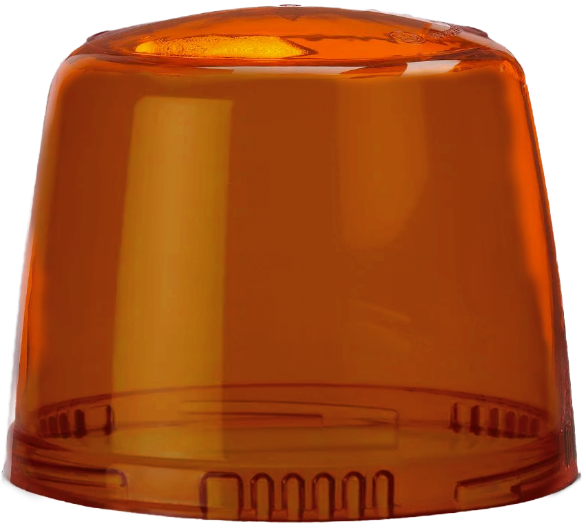 Cabochon orange pour gyrophare Vision X Optitech
