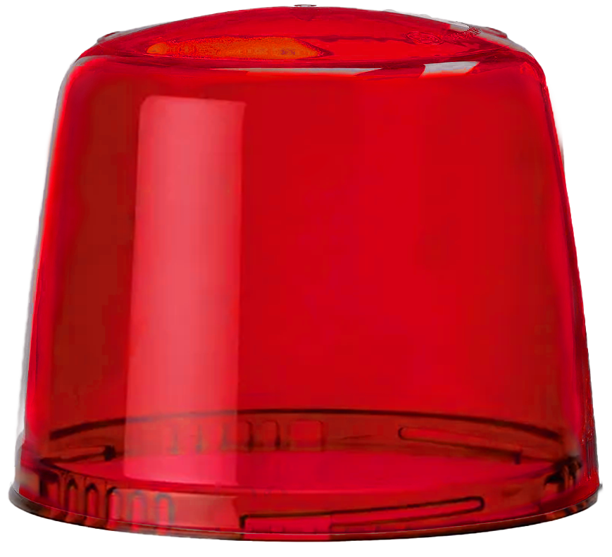 Cabochon rouge pour gyrophare Vision X Optitech