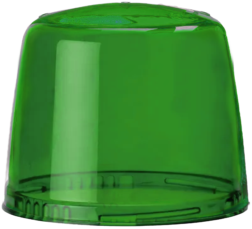 Cabochon vert pour gyrophare Vision X Optitech