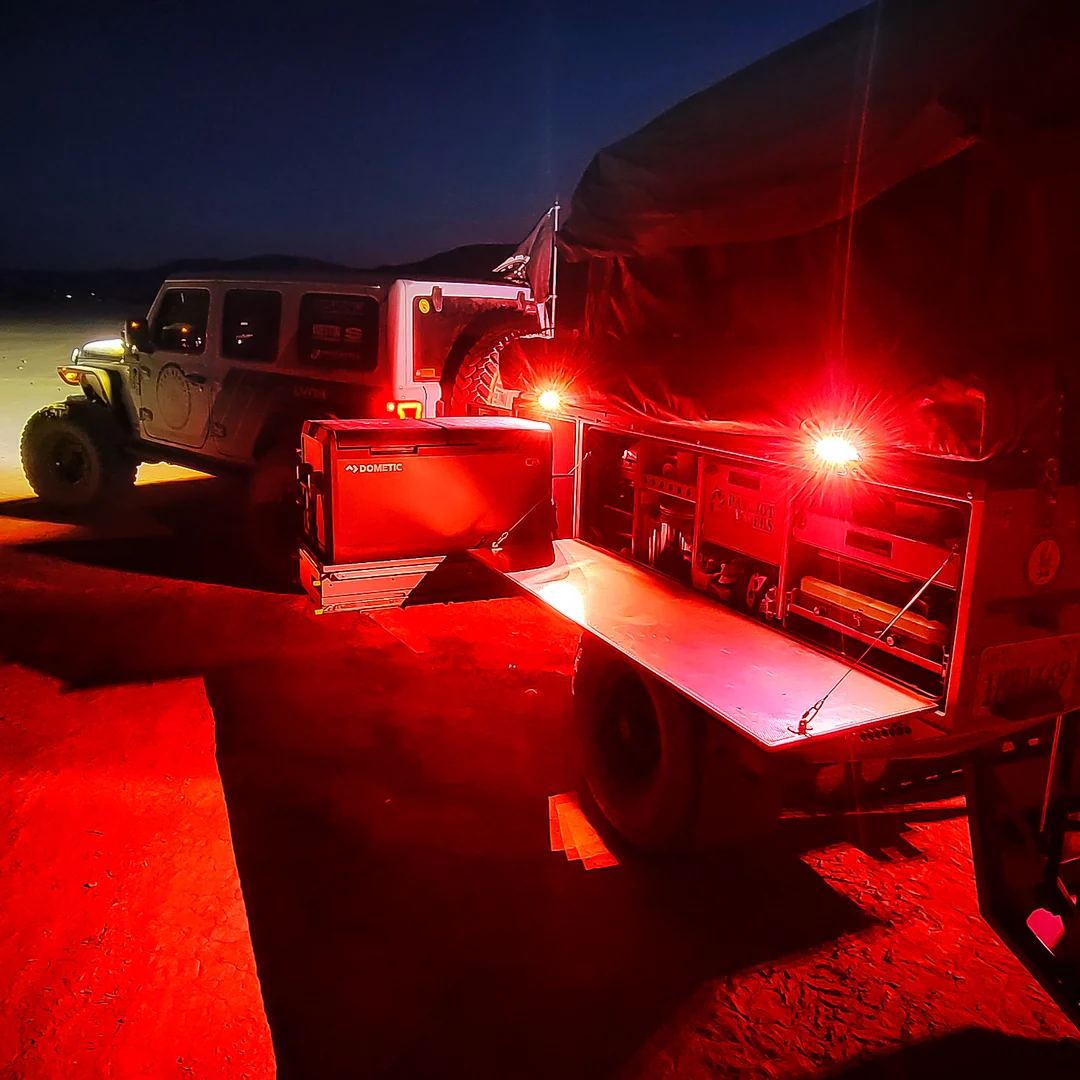 Éclairage rouge du Vision X Scene Light 9 W