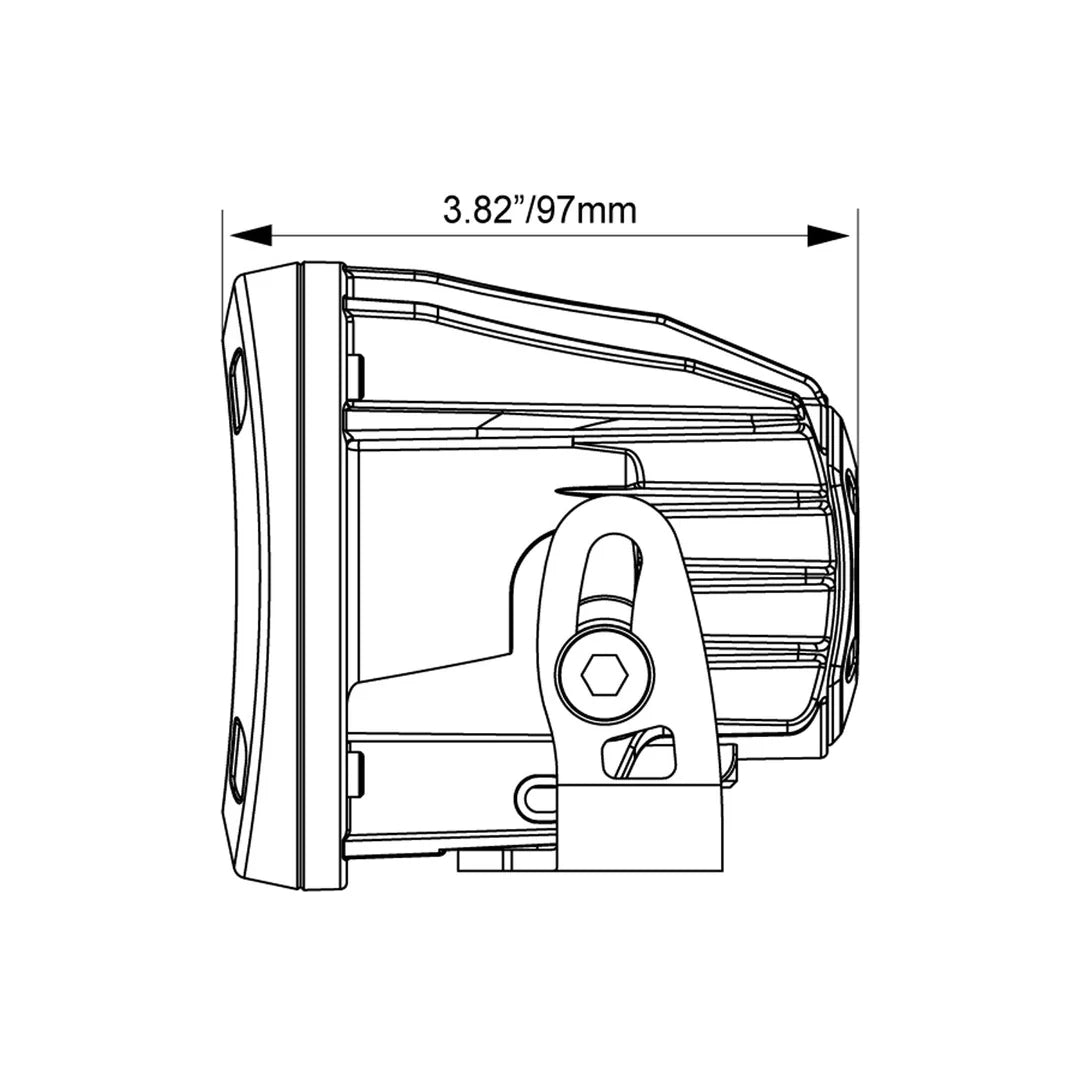 LED-verstraler CG2 3,7" 10 W Spot - Vision X